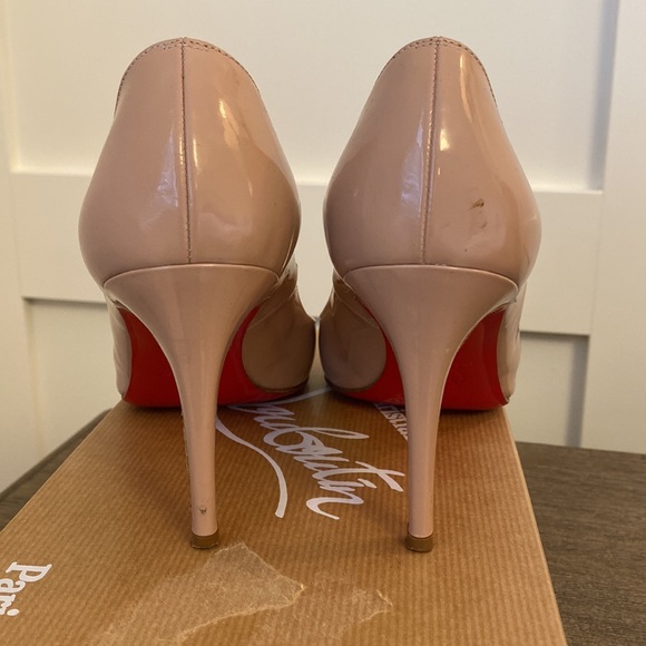 Christian Louboutin Simple Pump 85 patent nude 38 - Picture 5 of 16